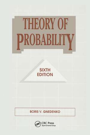 Theory of Probability de Boris V. Gnedenko