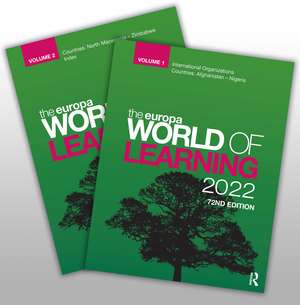 The Europa World of Learning 2022 de Europa Publications