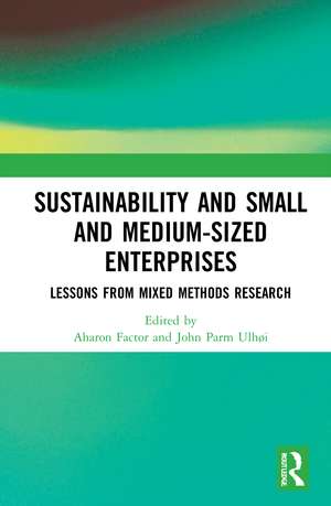 Sustainability and Small and Medium-sized Enterprises: Lessons from Mixed Methods Research de Aharon Factor