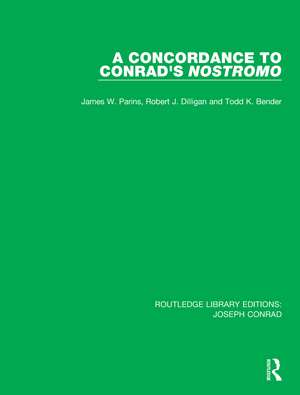 A Concordance to Conrad's Nostromo de James W. Parins