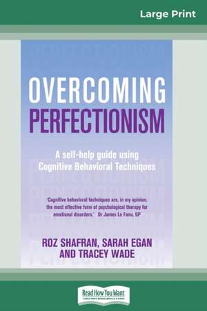 Overcoming Perfectionism (16pt Large Print Edition) de Sarah Egan