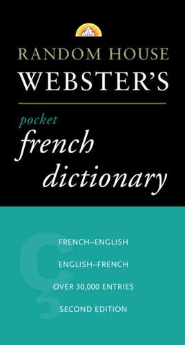 Random House Webster's Pocket French Dictionary, 2nd Edition de Robert J. Masters