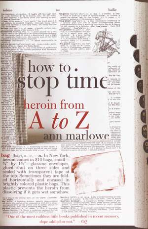 How to Stop Time: Heroin from A to Z de Ann Marlowe