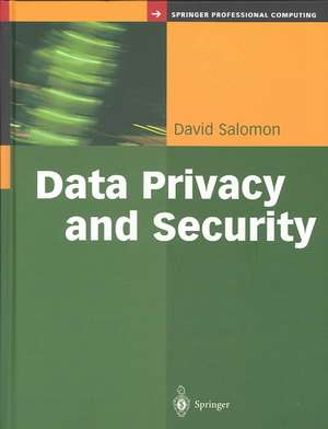 Data Privacy and Security de David Salomon