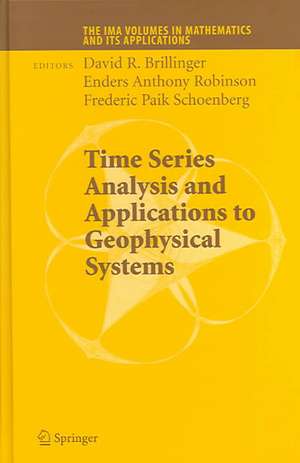 Time Series Analysis and Applications to Geophysical Systems de David Brillinger