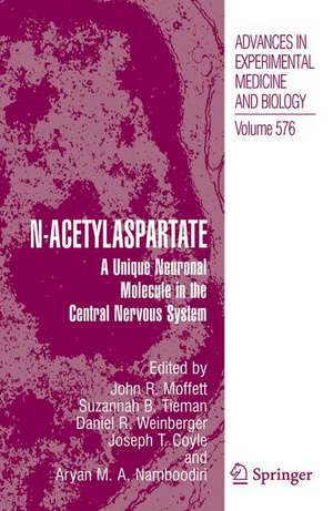 N-Acetylaspartate: A Unique Neuronal Molecule in the Central Nervous System de John Moffett