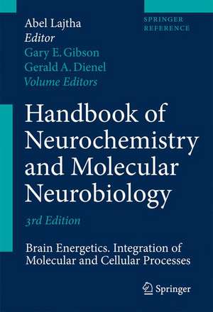 Handbook of Neurochemistry and Molecular Neurobiology: Brain Energetics. Integration of Molecular and Cellular Processes de Abel Lajtha