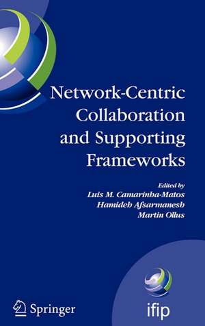 Network-Centric Collaboration and Supporting Frameworks: IFIP TC 5 WG 5.5, Seventh IFIP Working Conference on Virtual Enterprises, 25-27 September 2006, Helsinki, Finland de Luis M. Camarinha-Matos