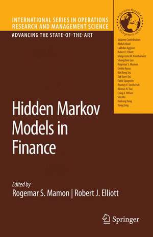 Hidden Markov Models in Finance de Rogemar S. Mamon