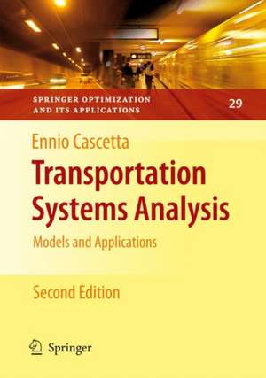 Transportation Systems Analysis de Ennio Cascetta
