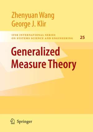 Generalized Measure Theory de Zhenyuan Wang