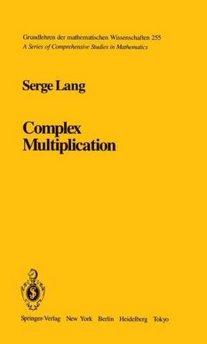 Complex Multiplication de S. Lang