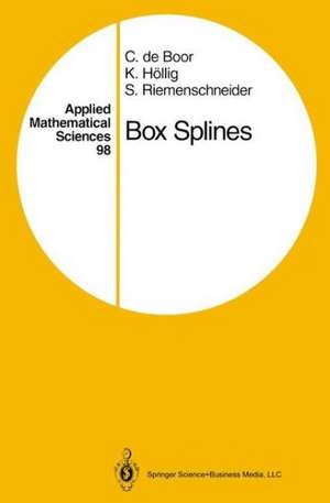 Box Splines de Carl de Boor