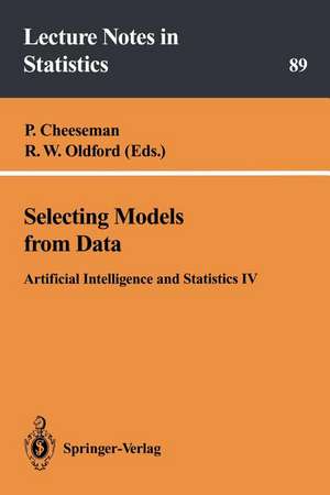 Selecting Models from Data: Artificial Intelligence and Statistics IV de P. Cheeseman