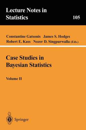 Case Studies in Bayesian Statistics, Volume II de Constantine Gatsonis