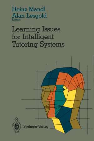 Learning Issues for Intelligent Tutoring Systems de Heinz Mandl