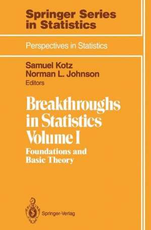 Breakthroughs in Statistics de Samuel Kotz