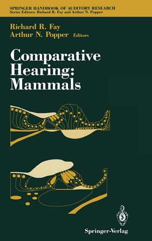 Comparative Hearing: Mammals de Richard R. Fay