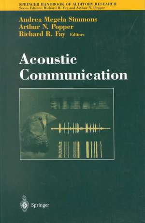 Acoustic Communication de Andrea Simmons