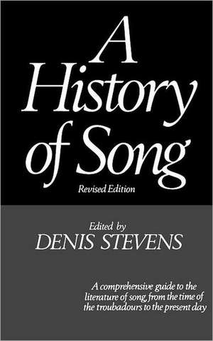 A History of Song de D. Stevens