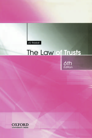 The Law of Trusts de J. G. Riddall