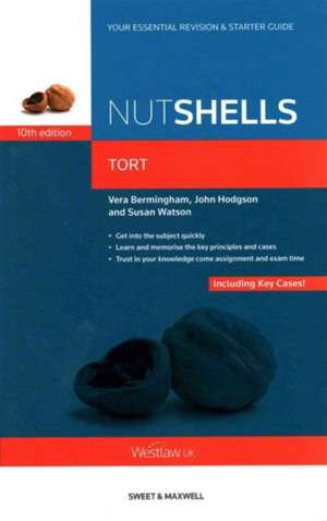 Watson, S: Nutshells Tort