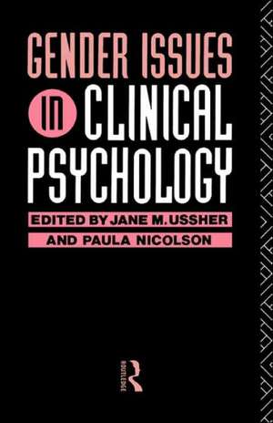 Gender Issues in Clinical Psychology de Paula Nicolson