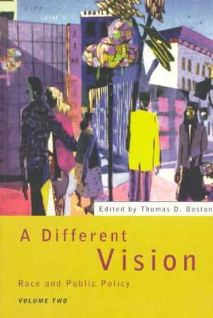 A Different Vision: Race and Public Policy, Volume 2 de Thomas D Boston