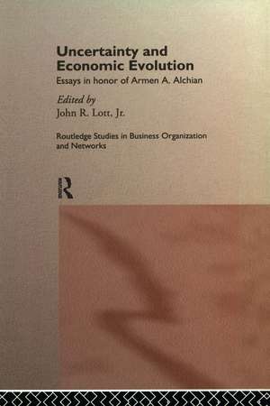 Uncertainty and Economic Evolution: Essays in Honour of Armen Alchian de John L. Lott Jr.