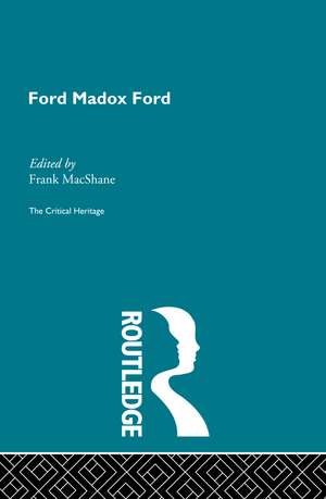 Ford Maddox Ford de Frank MacShane