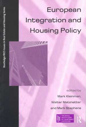 European Integration and Housing Policy de Mark Kleinman