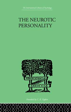 The Neurotic Personality de R. G. Gordon