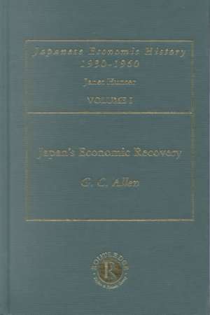 Japans Econ Recovery V 1 de G. C. Allen