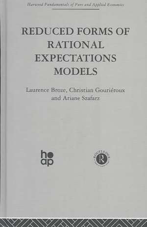 Reduced Forms of Rational Expectations Models de L. Broze