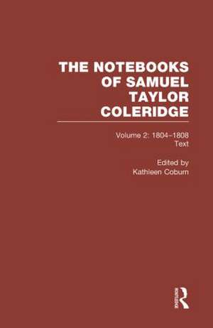 Coleridge Notebooks V2 Text de Kathleen Coburn