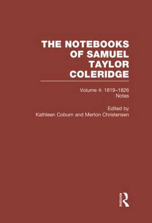 Coleridge Notebooks V4 Notes de Kathleen Coburn