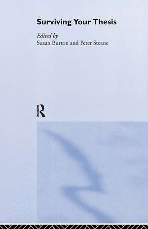 Surviving Your Thesis de Suzan Burton