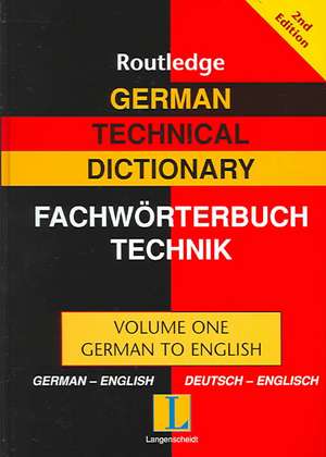 German Technical Dictionary (Volume 1) de Robert Dimand