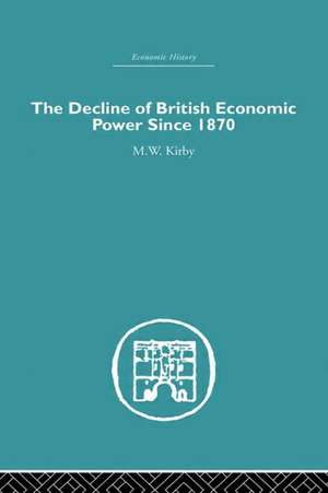 The Decline of British Economic Power Since 1870 de M.W. Kirby