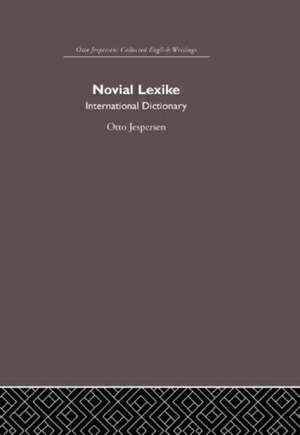 Novial Lexike de Otto Jespersen