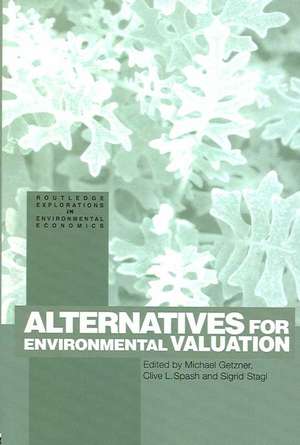 Alternatives for Environmental Valuation de Michael Getzner