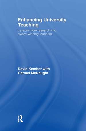 Enhancing University Teaching: Lessons from Research into Award-Winning Teachers de David Kember