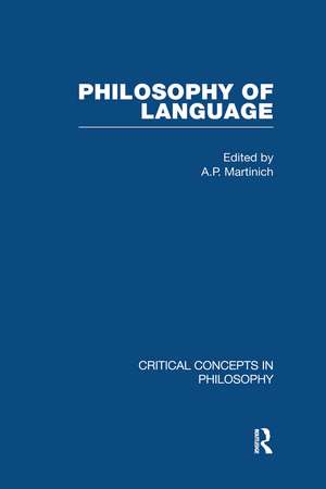 Philosophy of Language de A. P. Martinich