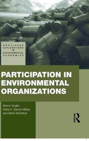 Participation in Environmental Organizations de Benno Torgler