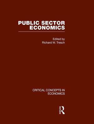 Public Sector Economics de Richard W. Tresch