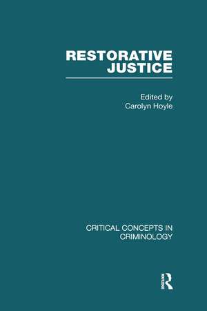 Restorative Justice de Carolyn Hoyle