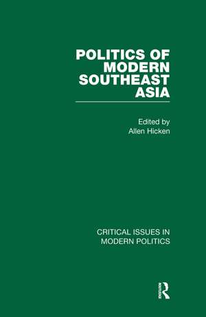 Politics of Modern Southeast Asia de Allen Hicken