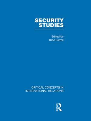 Security Studies de Theo Farrell