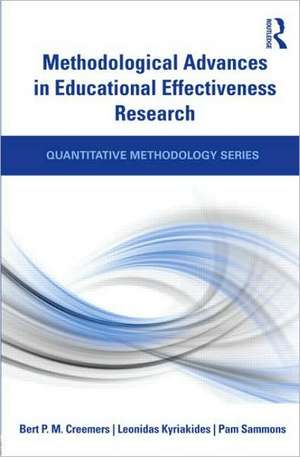 Methodological Advances in Educational Effectiveness Research de Bert Creemers