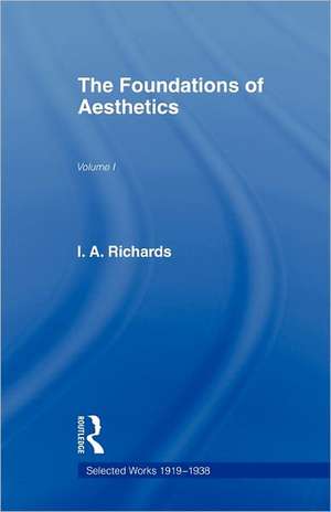 Foundations Aesthetics V 1 de John Constable